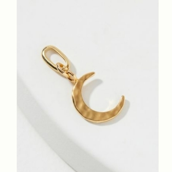 Anthropologie Jewelry - Anthropologie "Build a Necklace" Mystical Charm - gold little moon